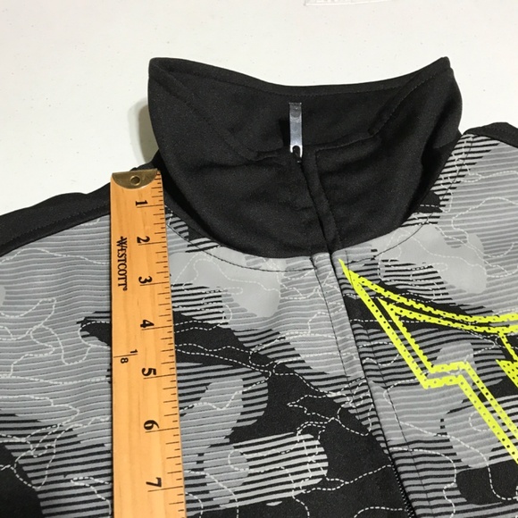 TAP OUT Jacket Full Zip Mens Large Slim Black Stretch Track TapOut Gym Workout - Picture 7 of 11